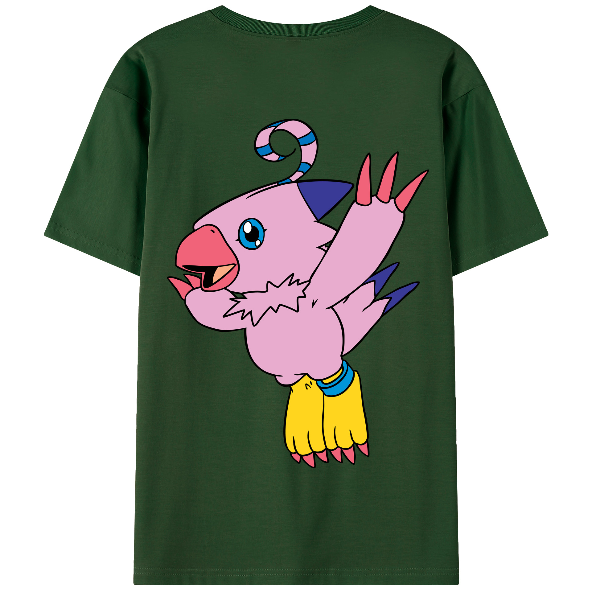 （画像用） Digimon デジタルモンスター/デジモン 綿100％半袖Tシャツ（背面プリント）
